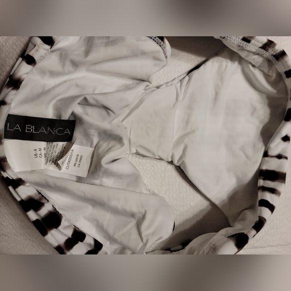 NWT LA BLANCA WOMENS BANDED BIKINI SWIMSUIT BOTTOM JAVA SIZE 6 - Picture 8 of 10